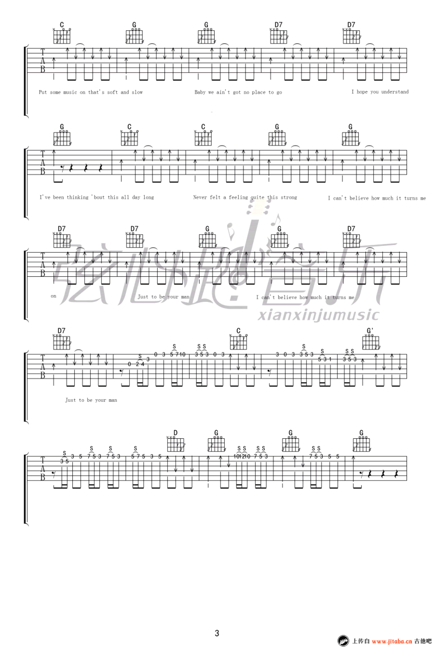 Josh Turner《Your Man》吉他谱_G调吉他弹唱谱第3张