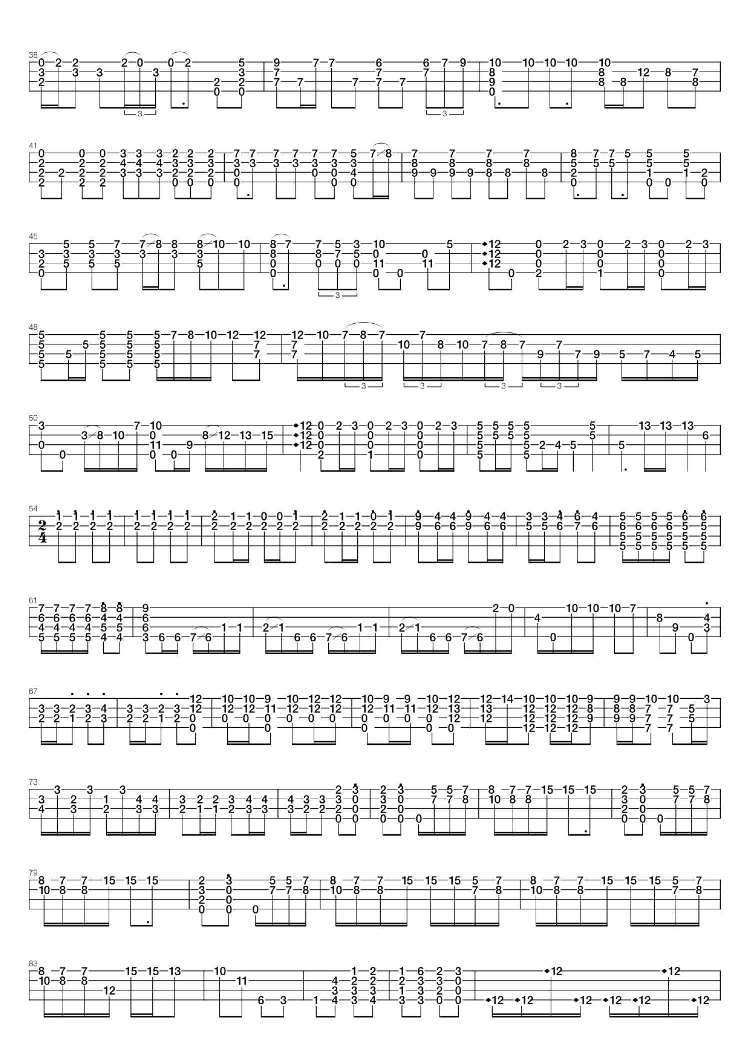 波西米亚狂想曲《Bohemian Rhapsody》吉他谱_C调吉他独奏谱第2张