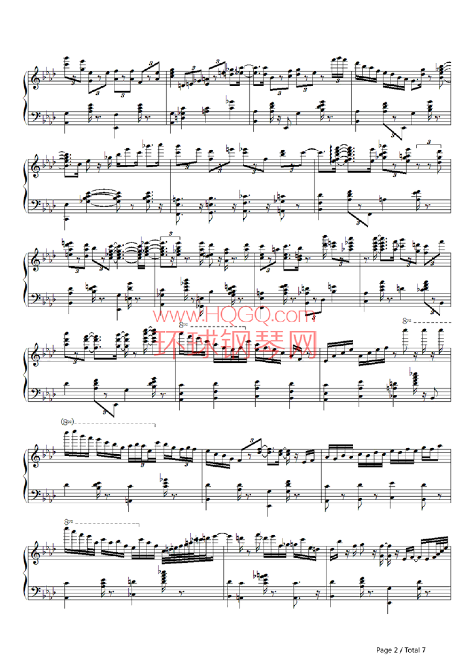 《Tea for Two-Art Tatum》钢琴谱第2张