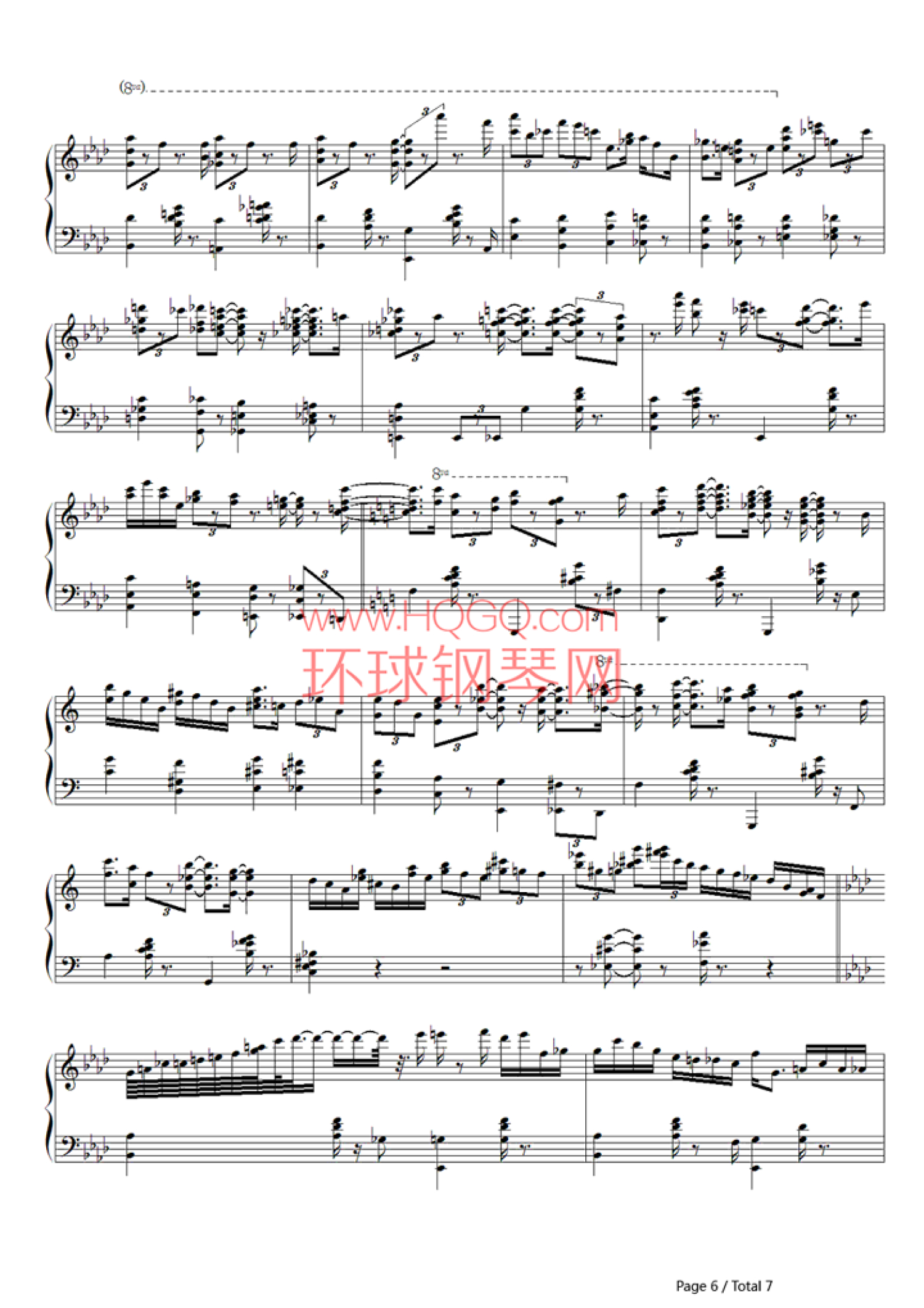 《Tea for Two-Art Tatum》钢琴谱第6张