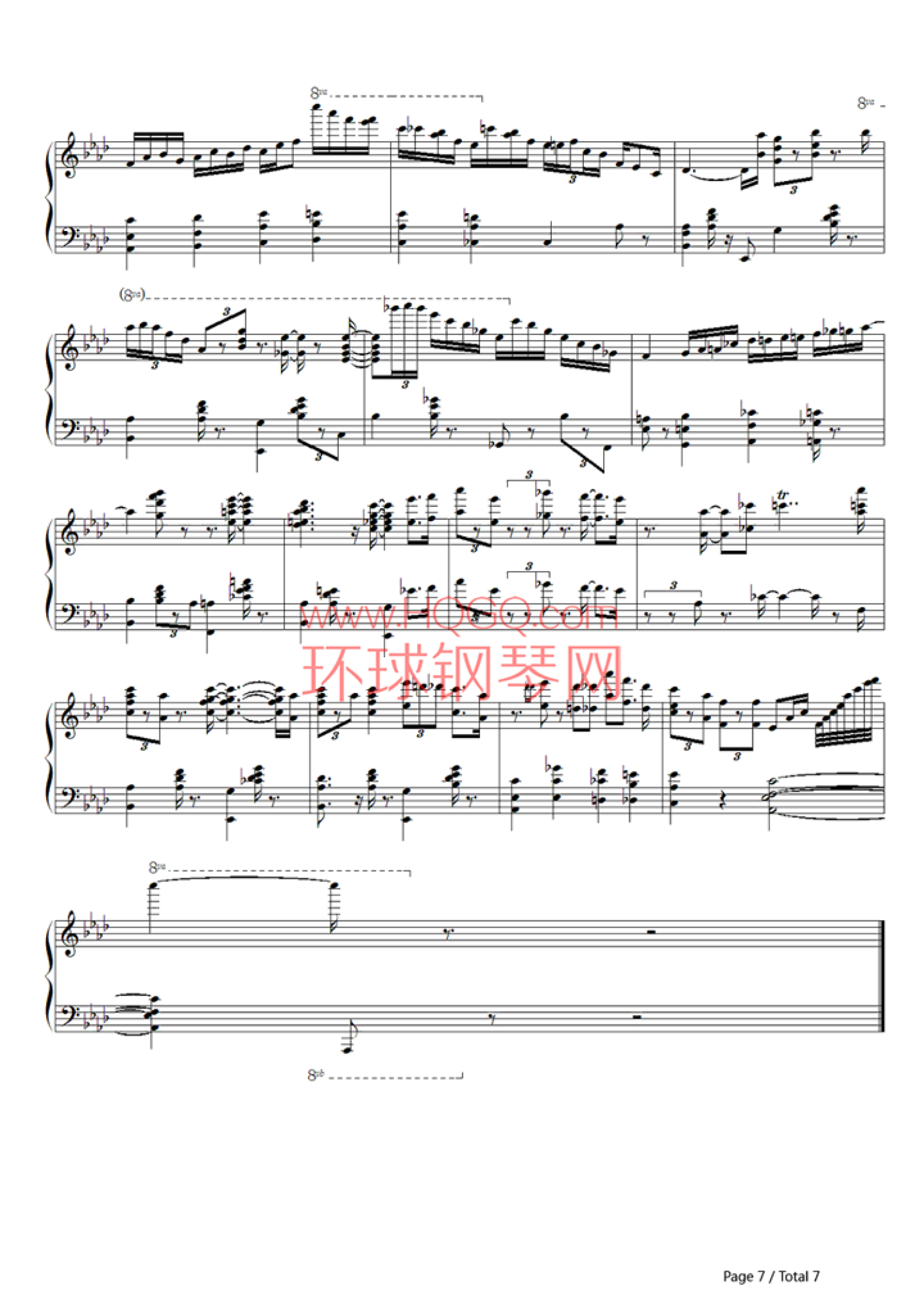 《Tea for Two-Art Tatum》钢琴谱第7张