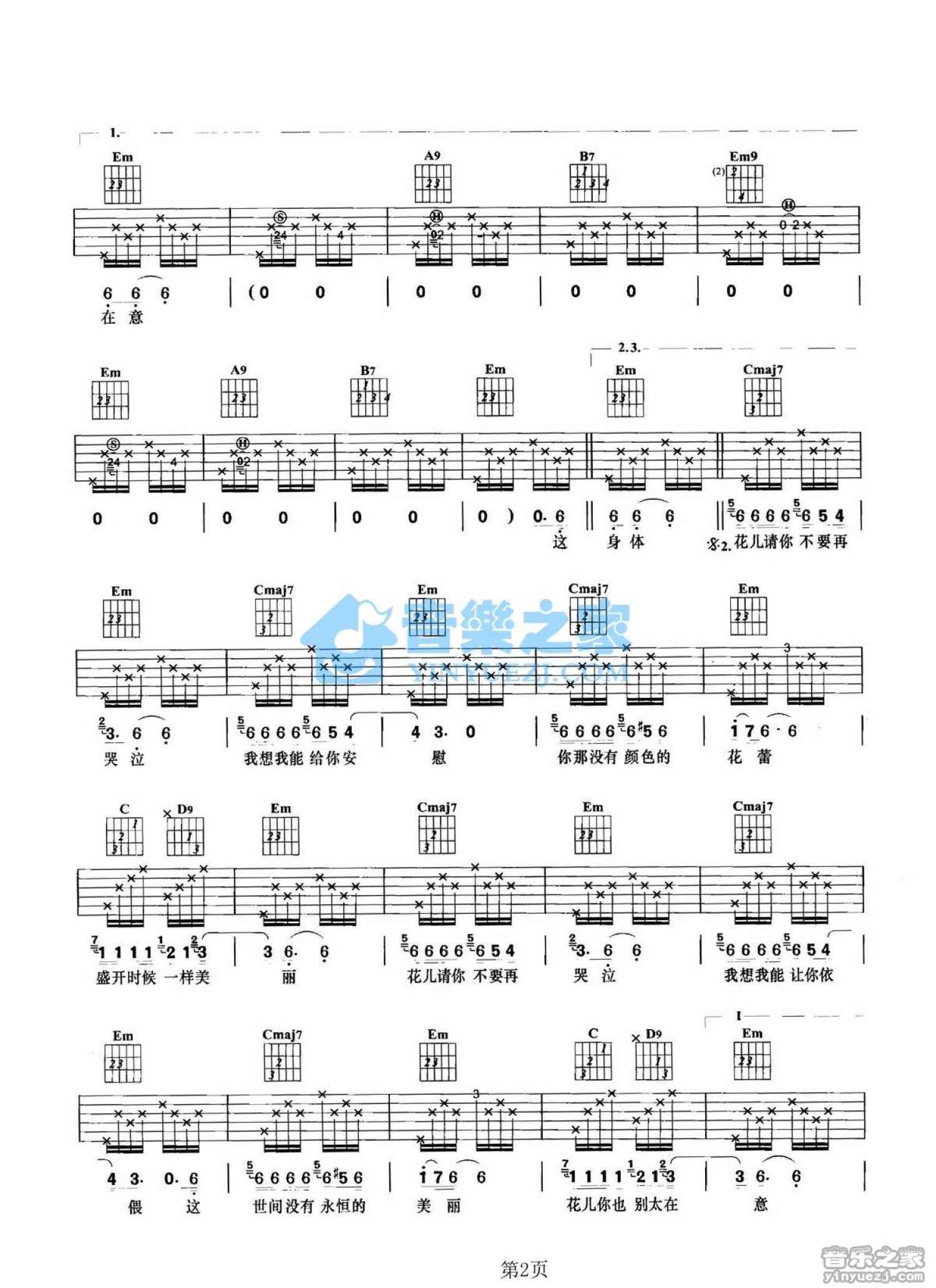 陈楚生《她们》吉他谱_G调吉他弹唱谱第2张