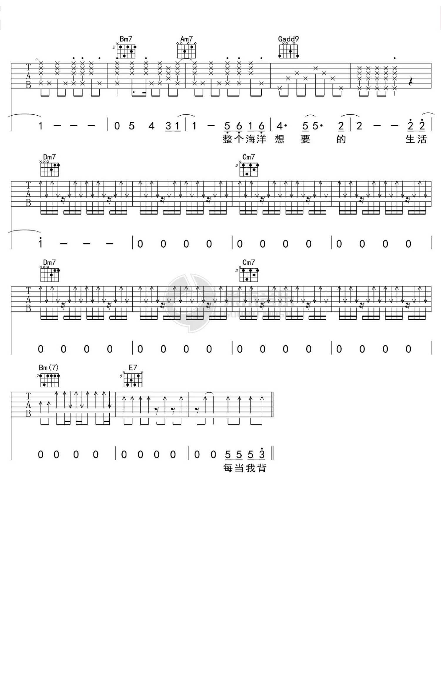 卢广仲《100种生活》吉他谱_G调吉他弹唱谱第3张
