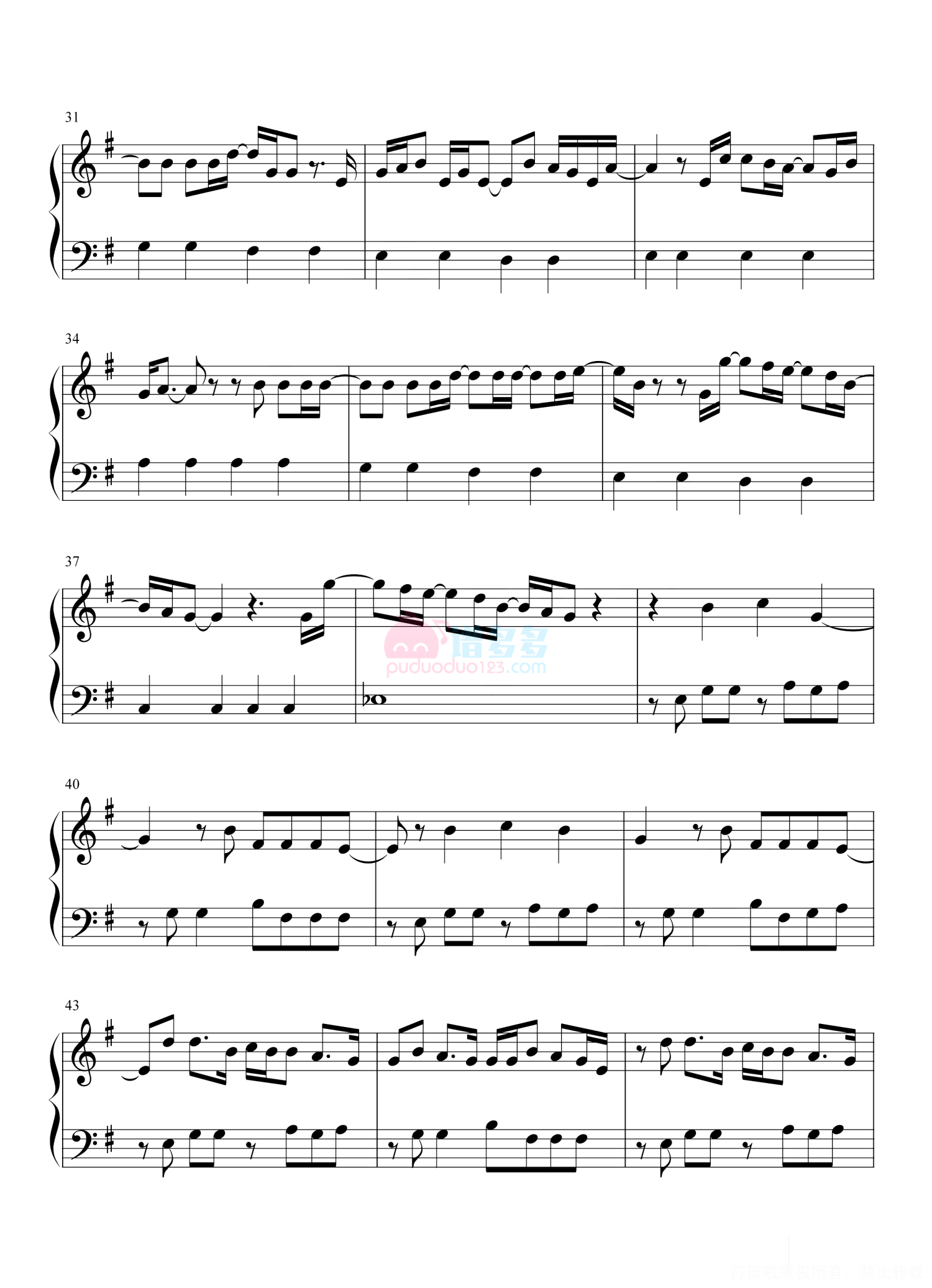 The Kid Laroi《Thousand Miles》钢琴谱第3张