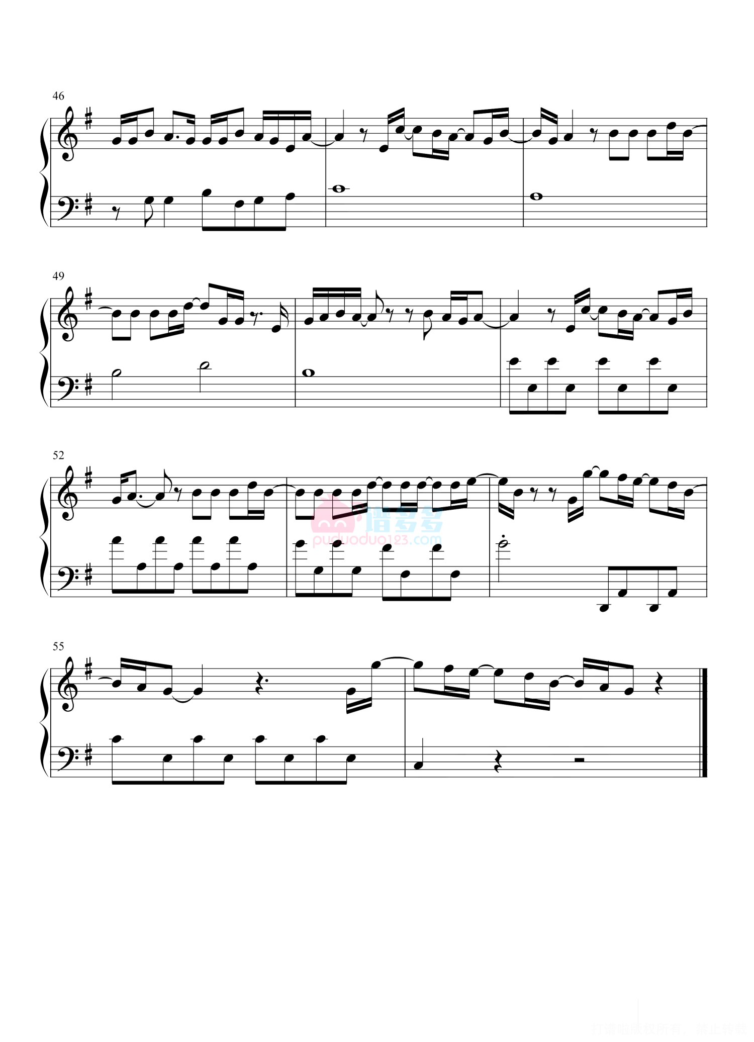 The Kid Laroi《Thousand Miles》钢琴谱第4张