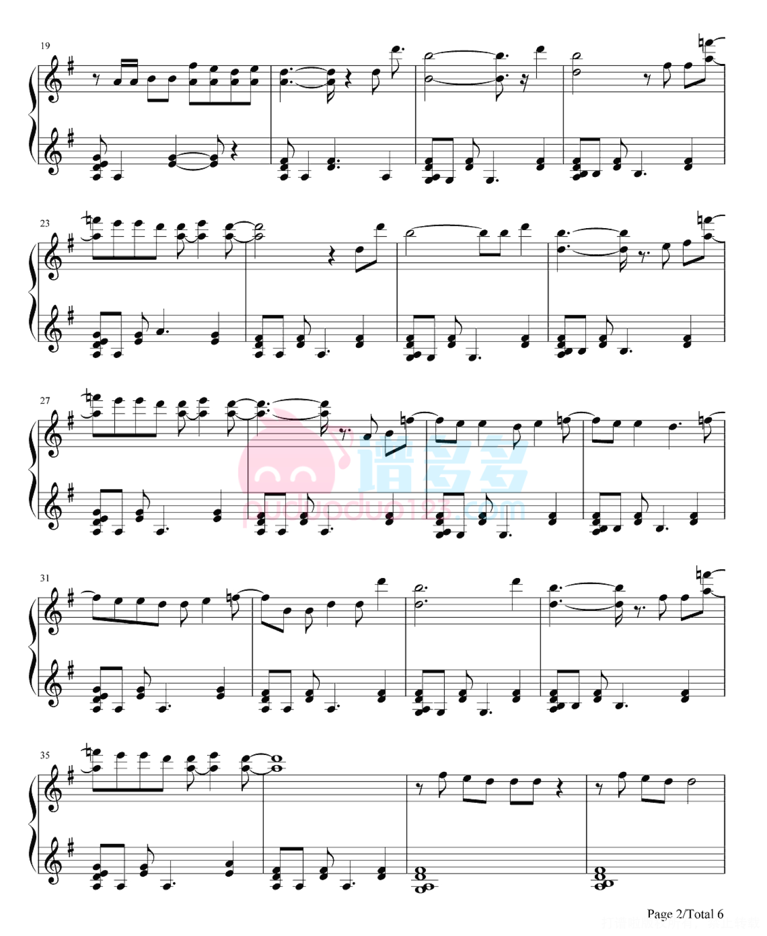 Maroon 5乐队《Sugar》钢琴谱第2张