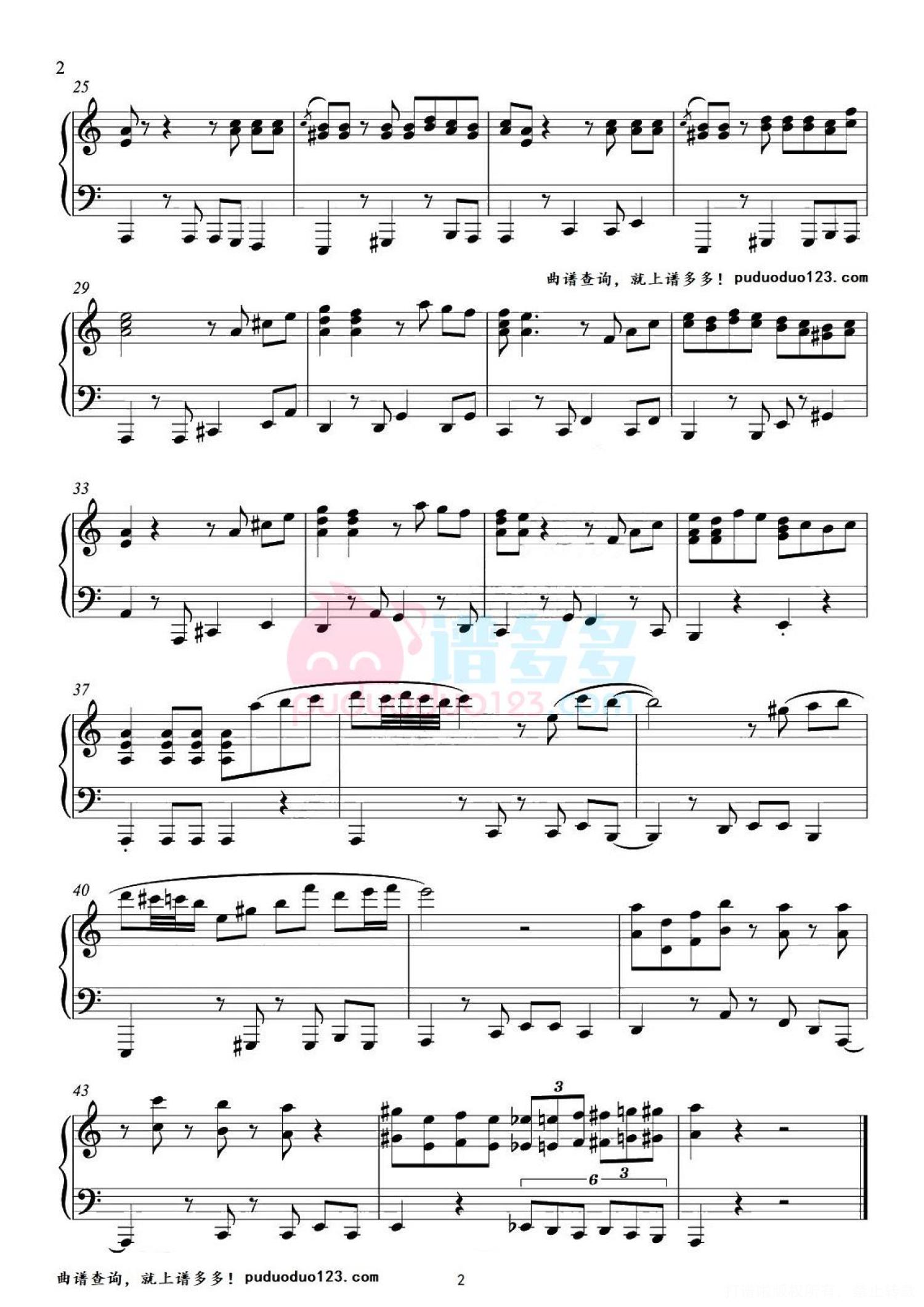 周杰伦《Mojito》钢琴谱（弹唱+独奏，完整高清）第5张