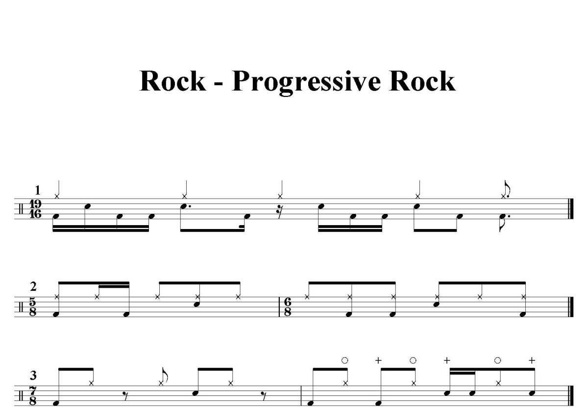 风格练习《Rock - Progressive Rock》鼓谱_架子鼓谱第1张
